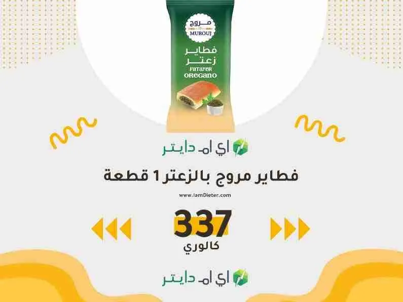 سعرات فطاير مروج بالزعتر