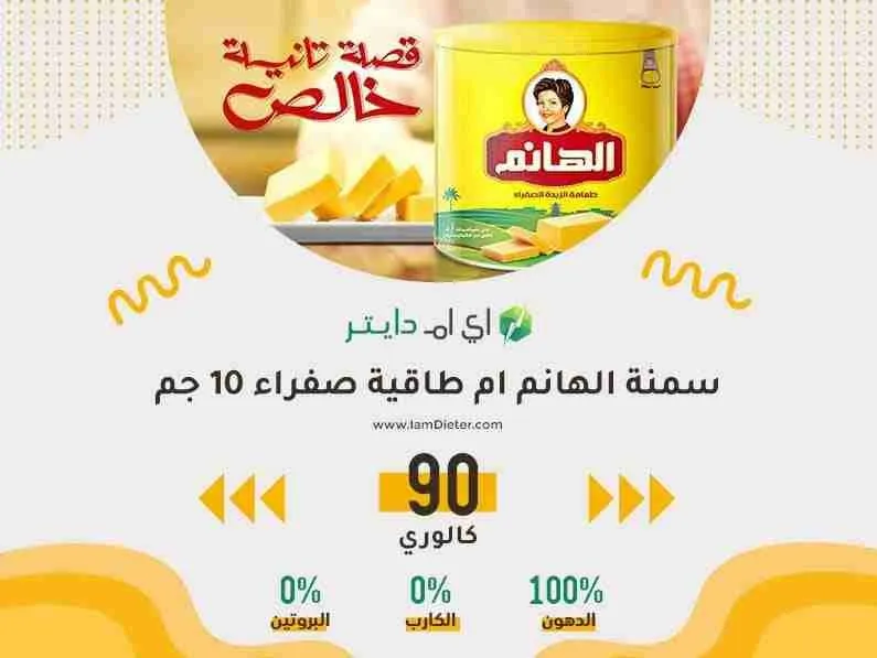 السعرات الحرارية في سمنة الهانم ام طاقية صفراء النباتية