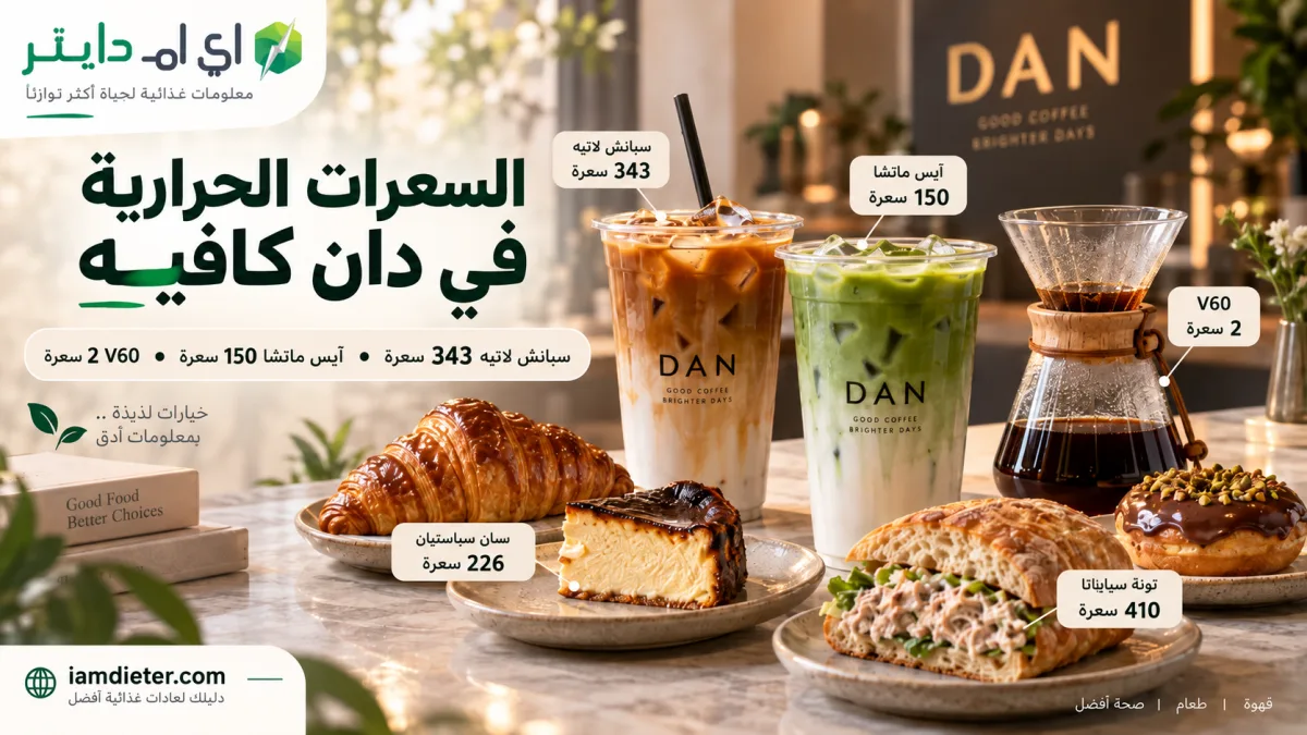 دان كافيه DAN Cafe: المنيو بالأسعار والسعرات الحرارية والفروع
