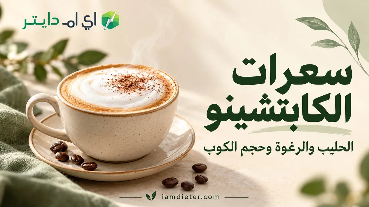 سعرات الكابتشينو: الحليب والرغوة والفرق عن اللاتيه