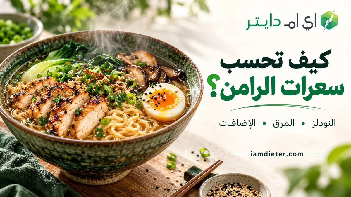 سعرات الرامن: حساب النودلز والمرق والإضافات