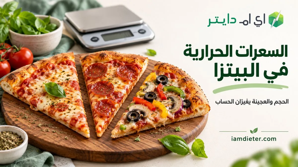 السعرات الحرارية في البيتزا: كيف تحسب القطعة والبيتزا كاملة؟