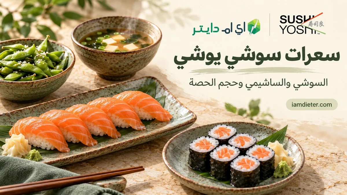 سعرات سوشي يوشي: السوشي والساشيمي وحجم الحصة