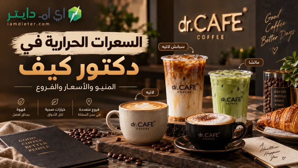 دكتور كيف dr.CAFE: المنيو بالأسعار والسعرات الحرارية والفروع