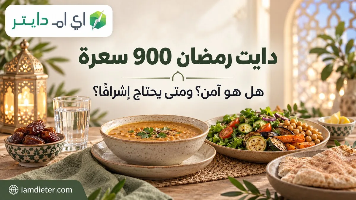 دايت رمضان 900 سعرة: هل هو آمن وما البديل؟
