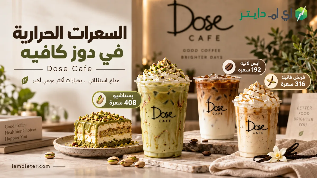 دوز كافيه Dose Cafe: المنيو بالأسعار والسعرات الحرارية والفروع