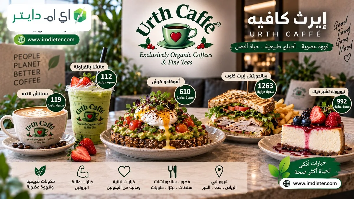 إيرث كافيه Urth Caffé: المنيو بالأسعار والسعرات الحرارية والفروع