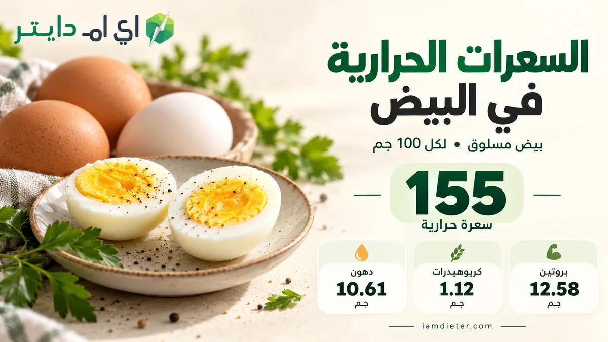 السعرات الحرارية في البيض: المسلوق والمقلي والبياض والصفار