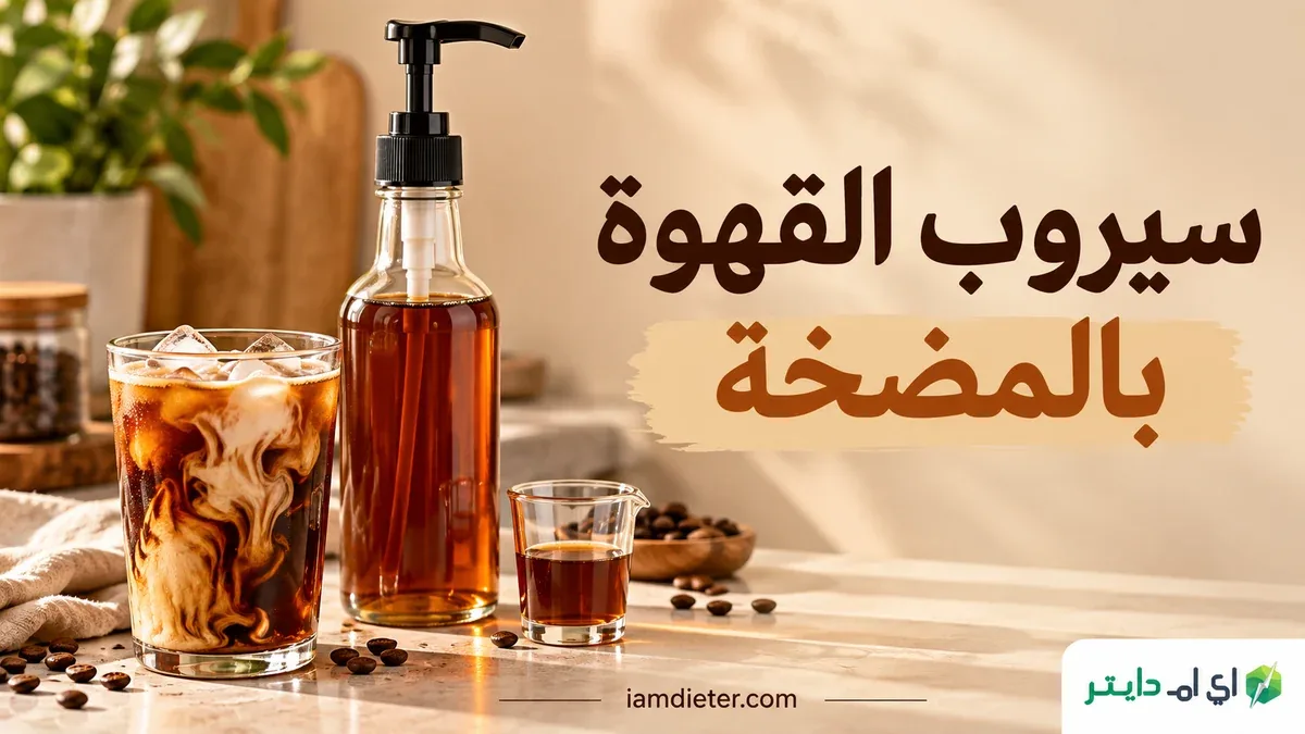 حساب سيروب القهوة بالمضخة: الحجم والبطاقة وإضافات الكوب