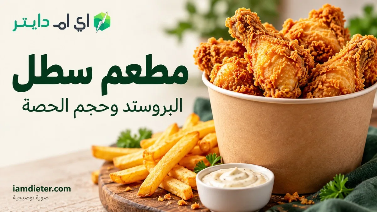 سطل: البروستد والمنيو وحجم الحصة