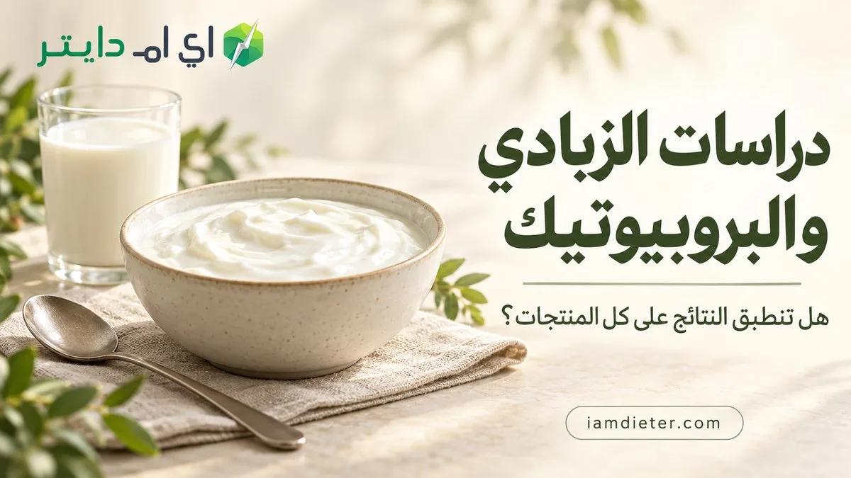 دراسات الزبادي والبروبيوتيك: هل تنطبق النتائج على كل المنتجات؟