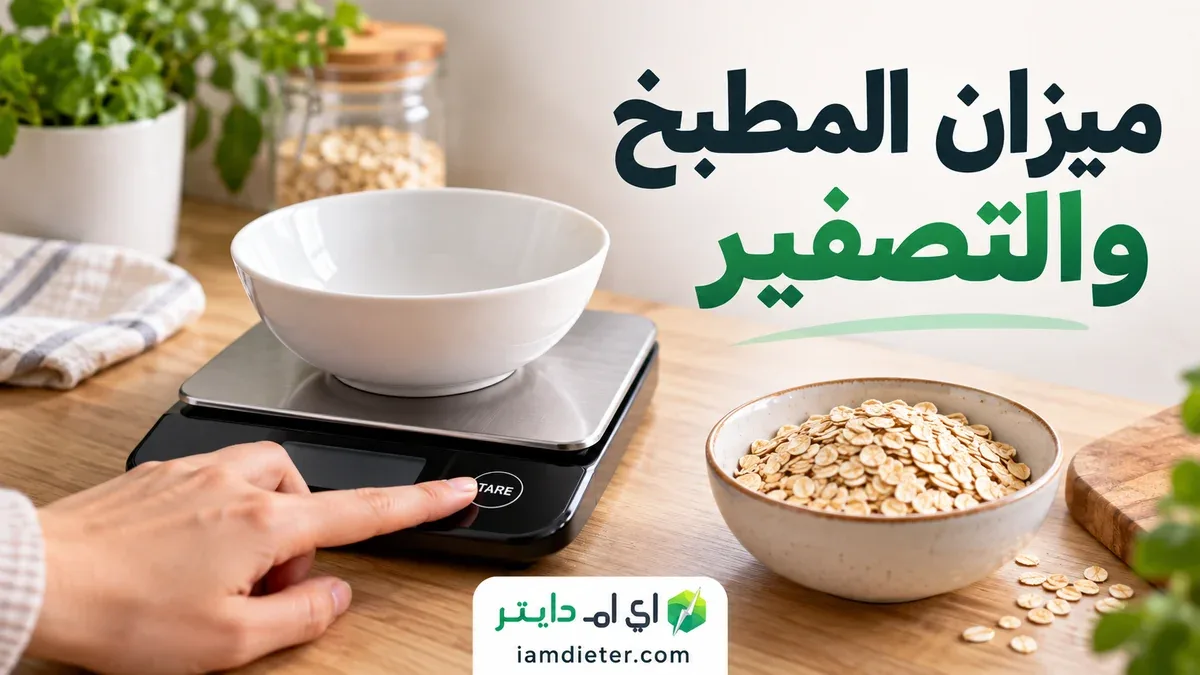 ميزان المطبخ والتصفير: قياس الحصة وفحص الأخطاء الشائعة