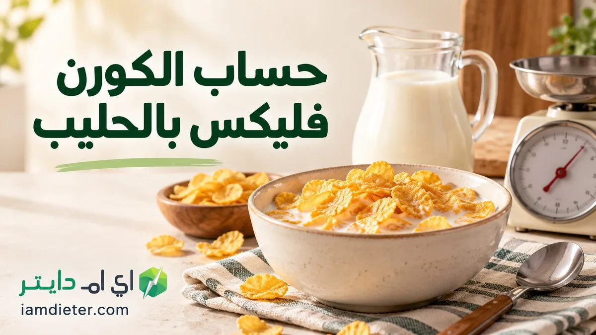 حساب طبق الكورن فليكس بالحليب: الرقائق والحليب والإضافات