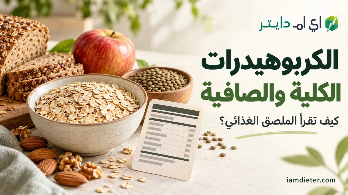 الكربوهيدرات الكلية والصافية: كيف تقرأ الفرق على الملصق؟