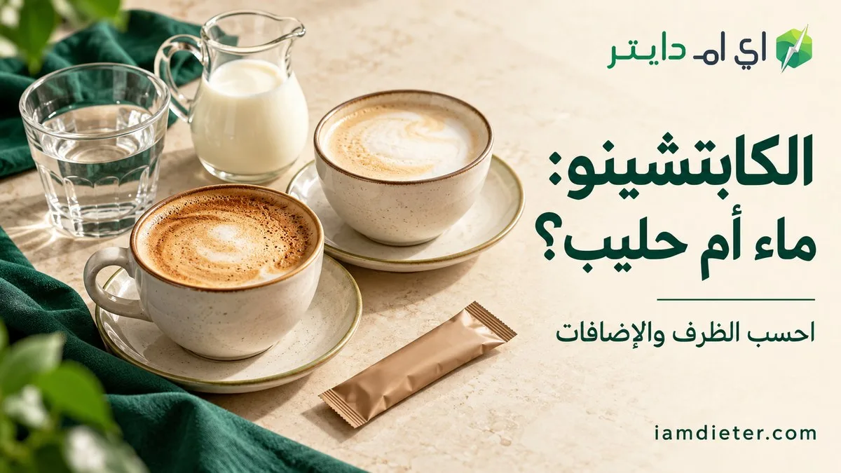 الماء أم الحليب مع الكابتشينو الجاهز: حساب الإضافات