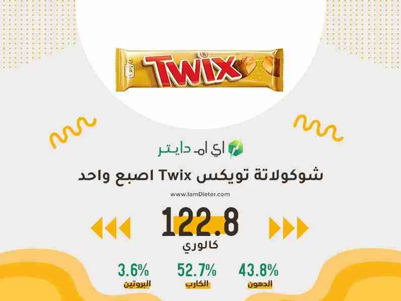 السعرات الحرارية في تويكس Twix