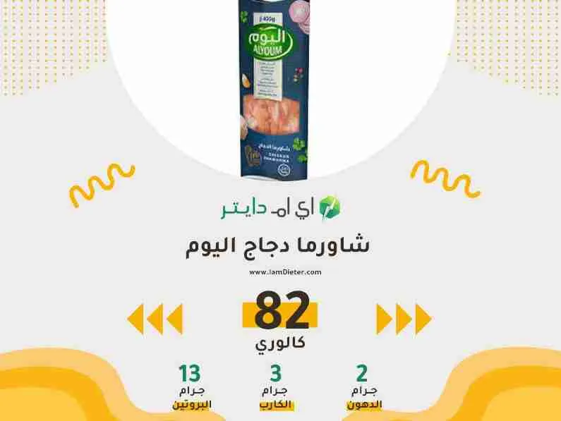 السعرات الحرارية في شاورما دجاج اليوم